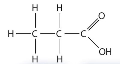 Molecule with both polar and nonpolar covalent bonds
