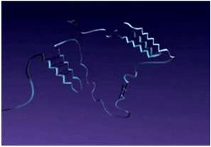 Tertiary structure ribbon diagram