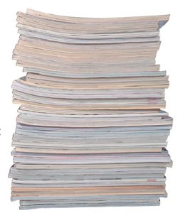 Stack of scientific journals (peer review)