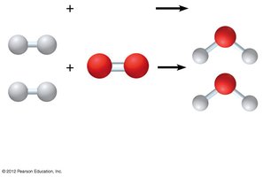 Reactants and products in water formation
