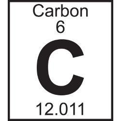Carbon element symbol