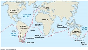Route of the HMS Beagle