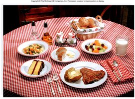Examples of foods containing organic molecules: carbohydrates, lipids, proteins, nucleic acids