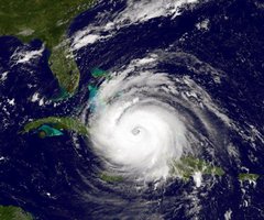 Hurricane from space