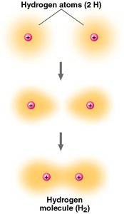 Formation of a covalent bond