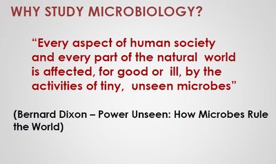 Quote about the importance of microbiology