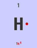 Lewis dot symbol for hydrogen