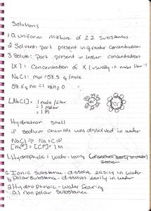 Hydration shell around ions in solution