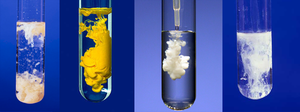Formation of precipitates in test tubes