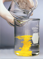 Mixing solutions to form a yellow precipitate