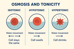 Osmosis and Tonicity diagram