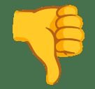 Thumbs down for incorrect answer