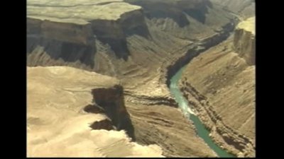 Aerial view of the Grand Canyon, illustrating geological change over time