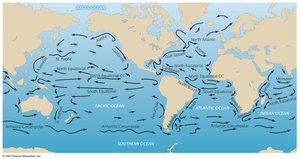 Map of global ocean currents