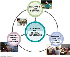 The process of science: a realistic model