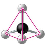 Tetrahedral geometry of methane