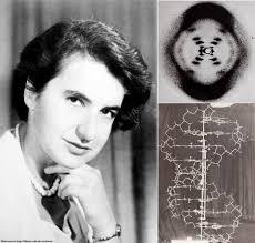 Rosalind Franklin and her X-ray diffraction image of DNA