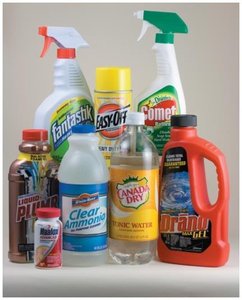 Household products containing bases