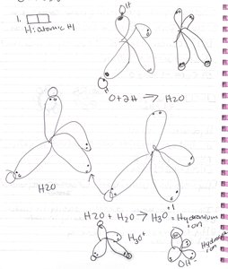 Water ionization and hydronium formation