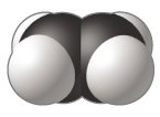 Ethene space-filling model