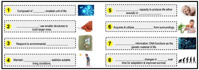 Characteristics of life
