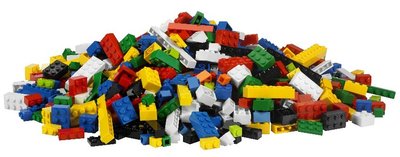 Lego blocks as an analogy for monomers and polymers