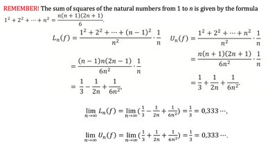 Limit of sums and definite integral value
