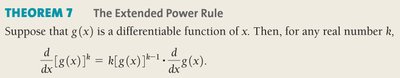 Extended Power Rule Theorem and Formula