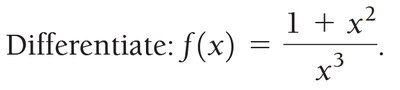 Quotient Rule Example