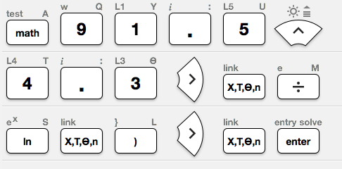 TI-84 calculator keystrokes for numerical integration