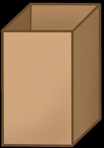 Open-top box for surface area minimization