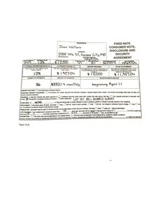 Sample promissory note with loan details