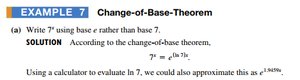 Change-of-base theorem example