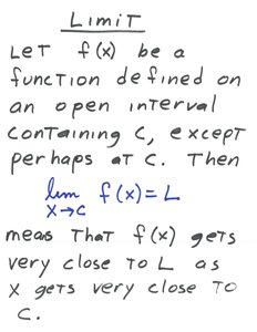Definition of a limit