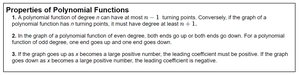 Properties of Polynomial Functions
