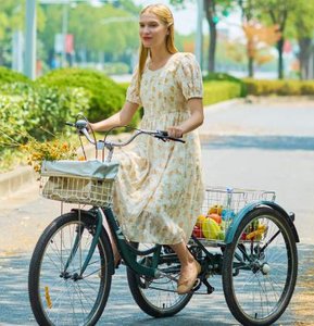 person riding a tricycle