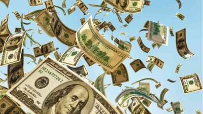 falling money