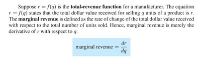 Marginal revenue definition