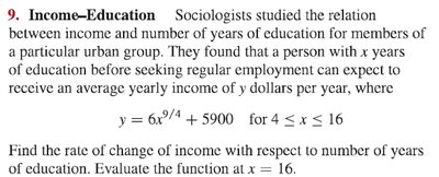 Income–Education problem