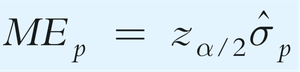 Margin of error for a proportion