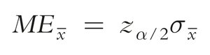Sample size formula for mean