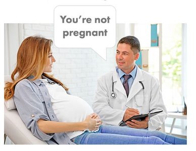 Type II error example: doctor tells pregnant woman she is not pregnant