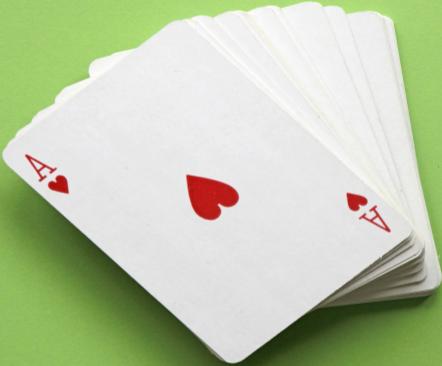 Deck of cards, representing outcomes in probability experiments