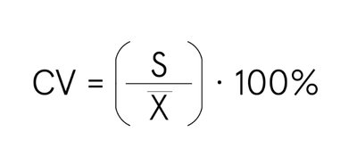 Coefficient of variation formula
