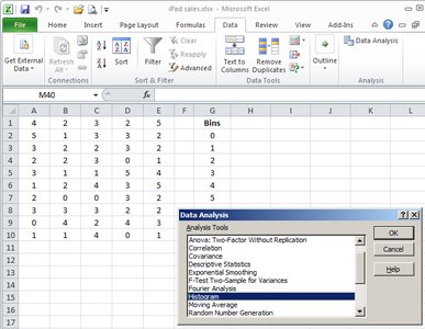 Excel histogram option