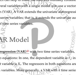 VAR Model definition and structure