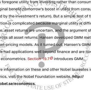 Nobel laureate associated with GMM and asset pricing