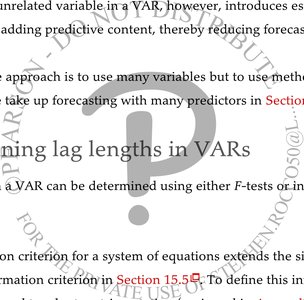 Choosing lag lengths in VARs