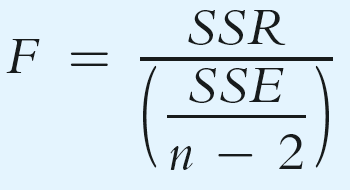 Formula for F-test statistic