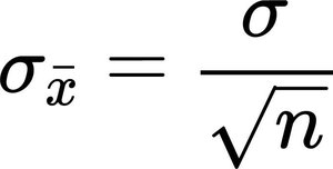 Standard error formula